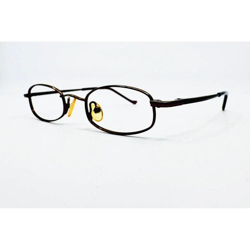 Coffee Eyeglasses Frames Kids Brown Oval T54 4026 Cappuccino 39-18-120